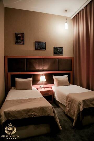 Двухместный номер с 2 отдельными кроватями и душем в Отеле GM City Hotel